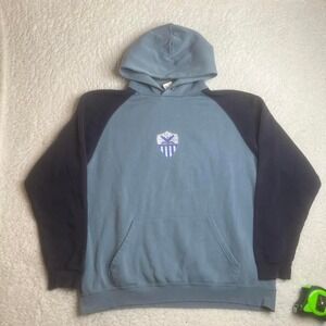 Y2K Anorthosis Famagusta FC faded men's xl fruit of the loom hoodie‎ faded